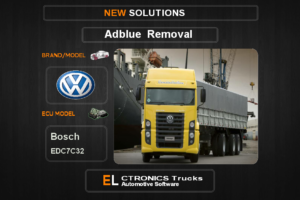 AdBlue OFF Volkswagen Bosch EDC7C32 Electronics Trucks Automotive Software