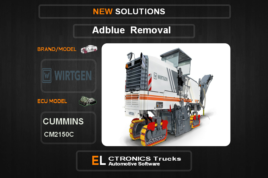 AdBlue OFF Wirtgen Cummins CM2150C Electronics Trucks Automotive Software