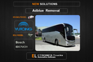 AdBlue OFF Yutong-Bus Bosch EDC7UC31 Electronics Trucks Automotive Software