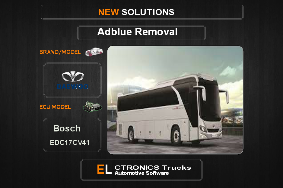 AdBlue OFF Daewoo-Trucks Bosch EDC7UC31 Electronics Trucks Automotive Software