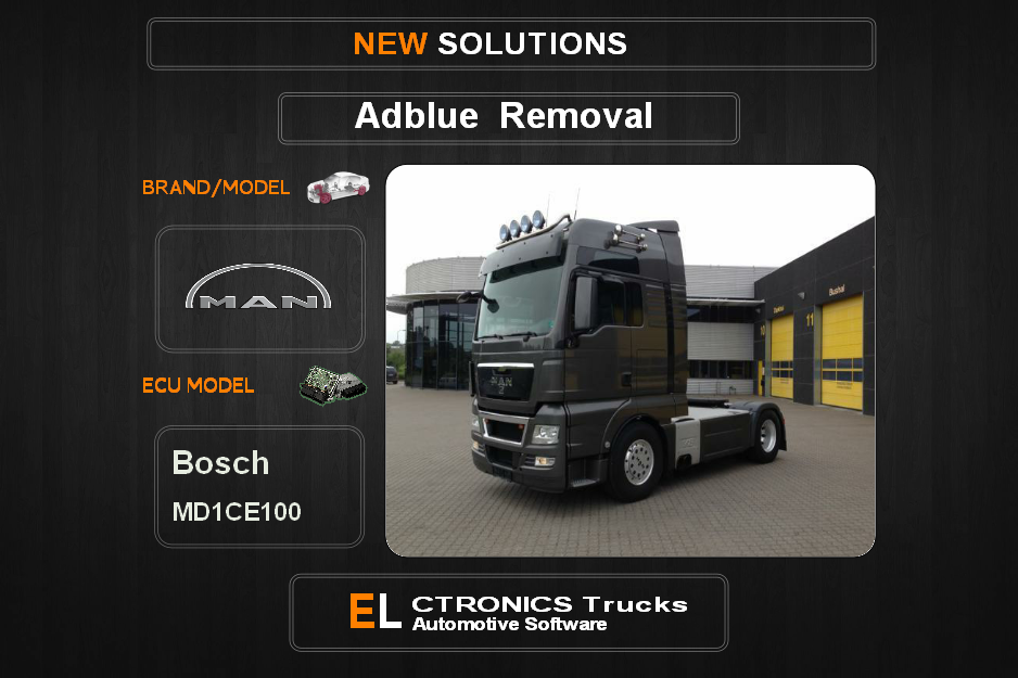 AdBlue OFF Man-Truck Bosch MD1CE100 Electronics Trucks Automotive Software