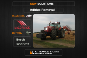 AdBlue OFF Mc-Agriline Bosch EDC17CV54 Electronics Trucks Automotive Software