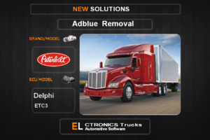 AdBlue OFF Peterbilt Delphi ETC3 Electronics Trucks Automotive Software