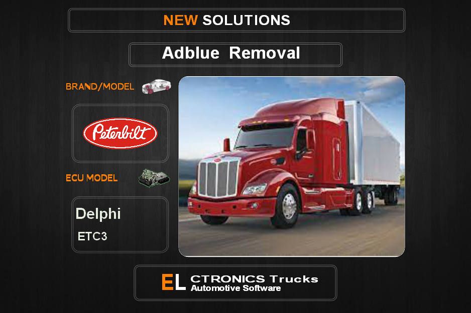 AdBlue OFF Peterbilt Delphi ETC3 Electronics Trucks Automotive Software