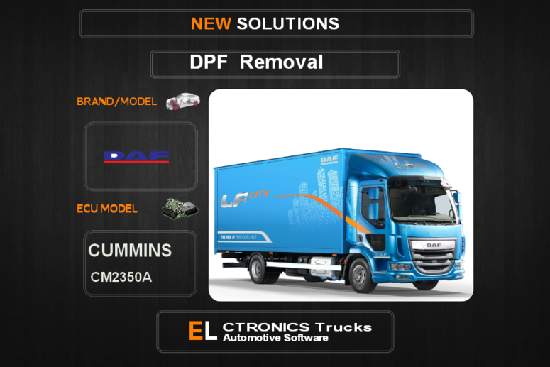 DPF Off DAF Cummins CM2150A Electronics Trucks Software