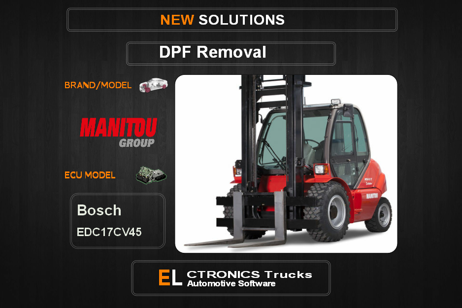 DPF Off Manitou-télescopique Bosch EDC17CV45 Electronics Trucks Automotive Software
