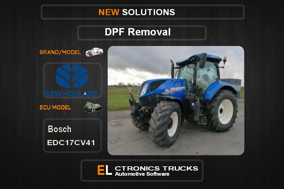 DPF Off New-Holland-Agriline Bosch EDC17CV41 Electronics Trucks Automotive Software
