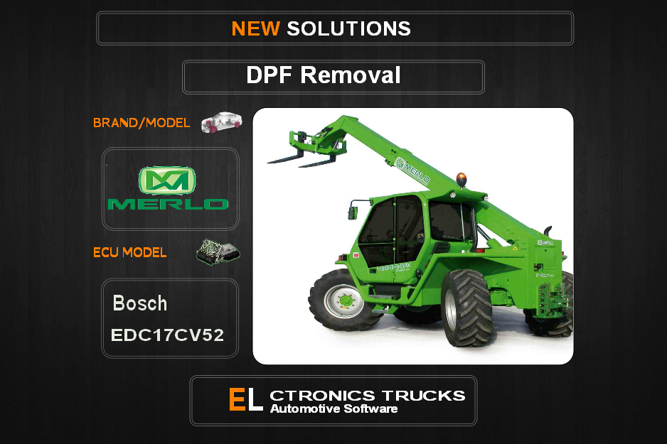 DPF Off Merlo-Agriline Bosch EDC17CV52 Electronics Trucks Automotive Software