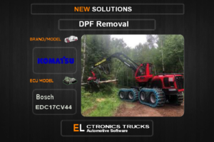 DPF Off Komatsu Bosch EDC17CV44 Electronics Trucks Automotive Software