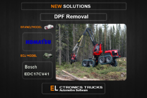 DPF Off Komatsu Bosch EDC17CV41 Electronics Trucks Automotive Software
