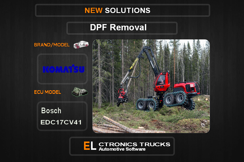 DPF Off Komatsu Bosch EDC17CV41 Electronics Trucks Automotive Software