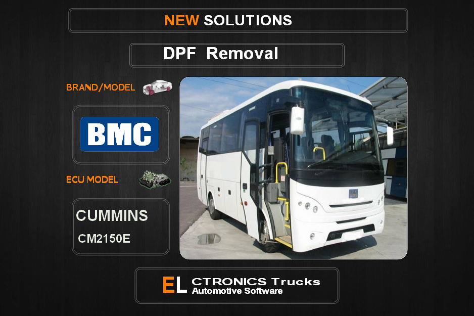DPF Off Bmc-Bus Cummins CM2150E Electronics Trucks Automotive Software