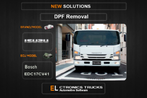 DPF Off Isuzu-Trucks Bosch EDC17CV41 Electronics Trucks Automotive Software