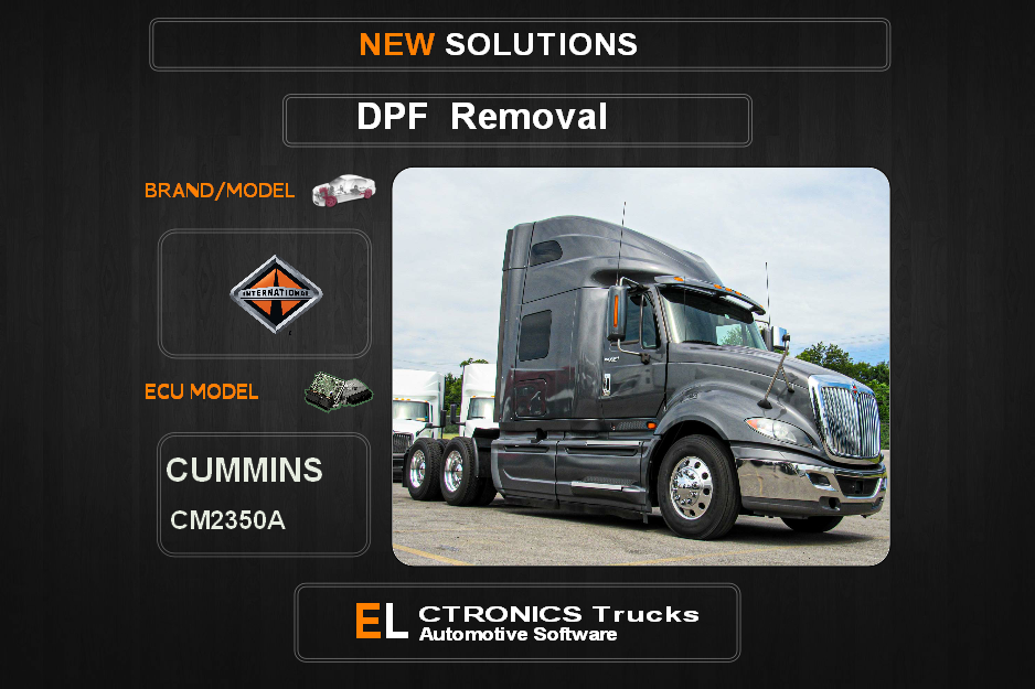 DPF Off Truck-International Cummins CM2350A Electronics Trucks Automotive Software