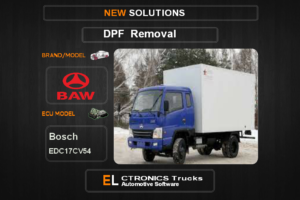 DPF Off BAW Bosch EDC17CV54 Electronics Trucks Automotive Software