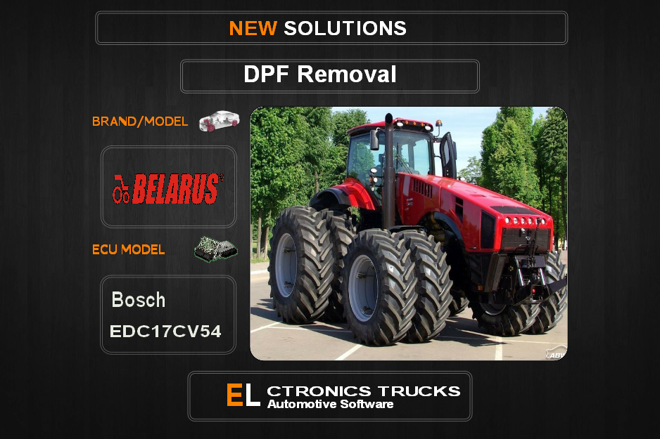 DPF Off Belarus Bosch EDC17CV54 Electronics Trucks Automotive Software