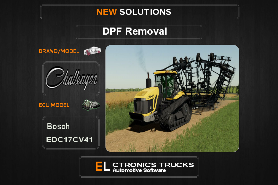 DPF Off Challenger-Agriline Bosch EDC17CV41 Electronics Trucks Automotive Software