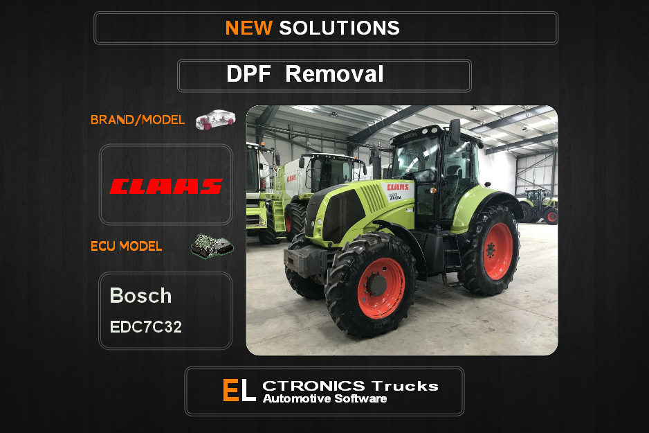 DPF Off Claas Bosch EDC7C32 Electronics Trucks Automotive Software