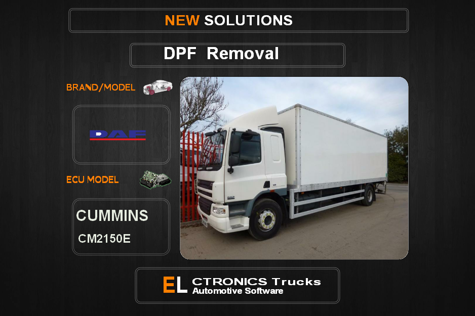 DPF Off DAF-Trucks Cummins CM2150E Electronics Trucks Automotive Software