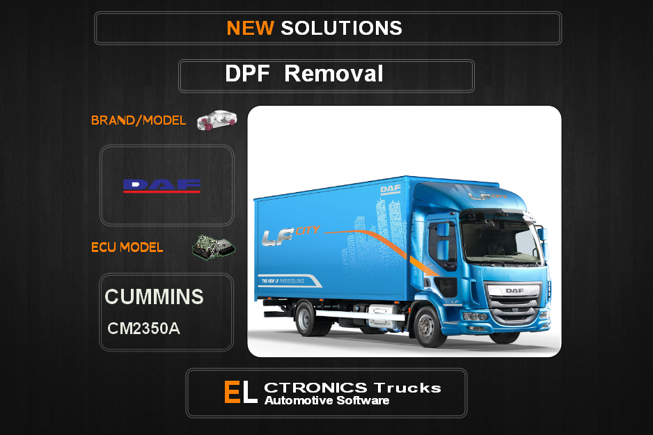 DPF Off DAF Cummins CM2150A Electronics Trucks Automotive Software