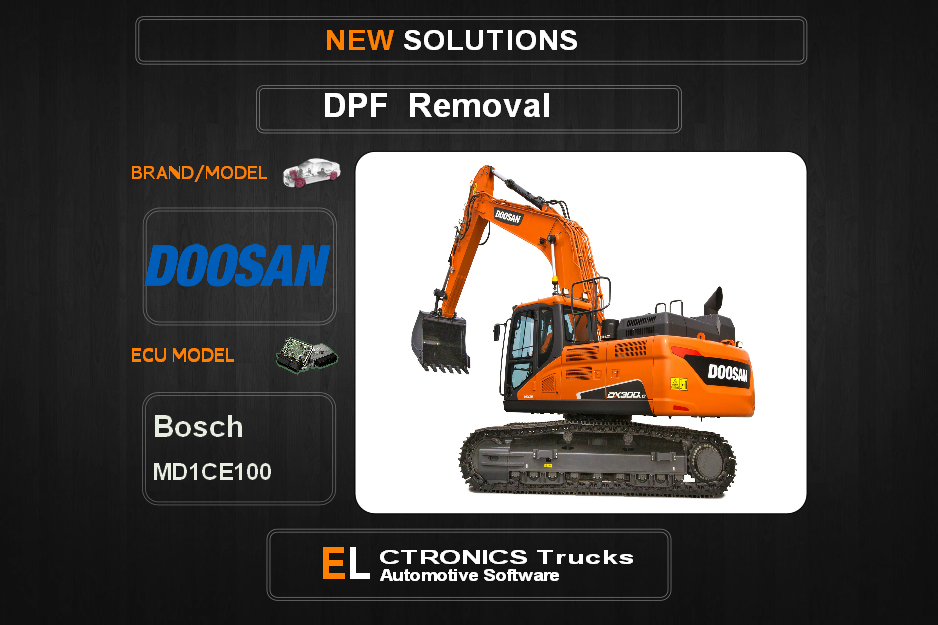 DPF Off Doosan Bosch MD1CE100 Electronics Trucks Automotive Software