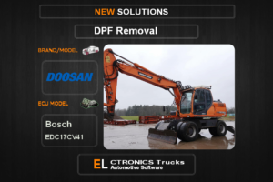 DPF Off Doosan Bosch EDC17CV41 Electronics Trucks Automotive Software