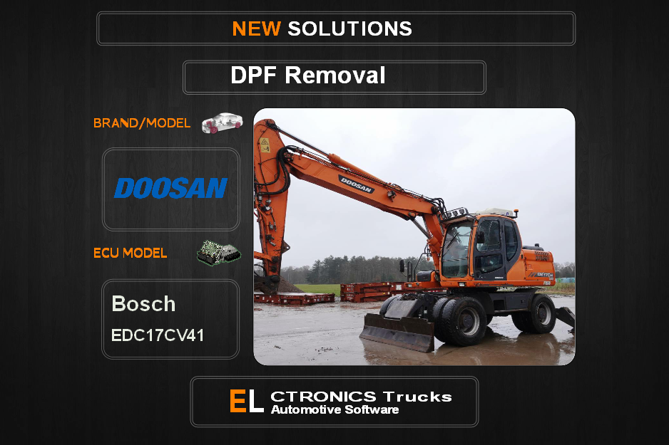 DPF Off Doosan Bosch EDC17CV41 Electronics Trucks Automotive Software