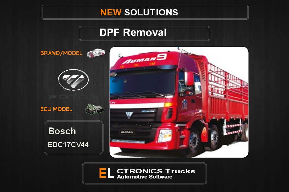 DPF Off Foton-Trucks Bosch EDC17CV44 Electronics Trucks Automotive Software