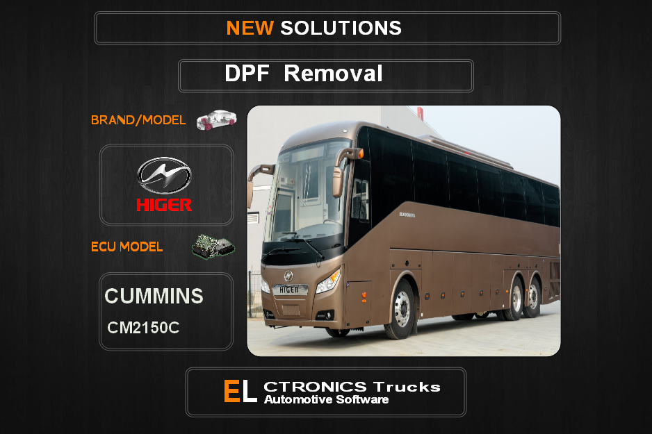 DPF Off Higer-Bus Cummins CM2150C Electronics Trucks Automotive Software