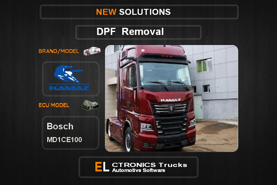 DPF Off Kamaz-Trucks Bosch MD1CE100 Electronics Trucks Automotive Software