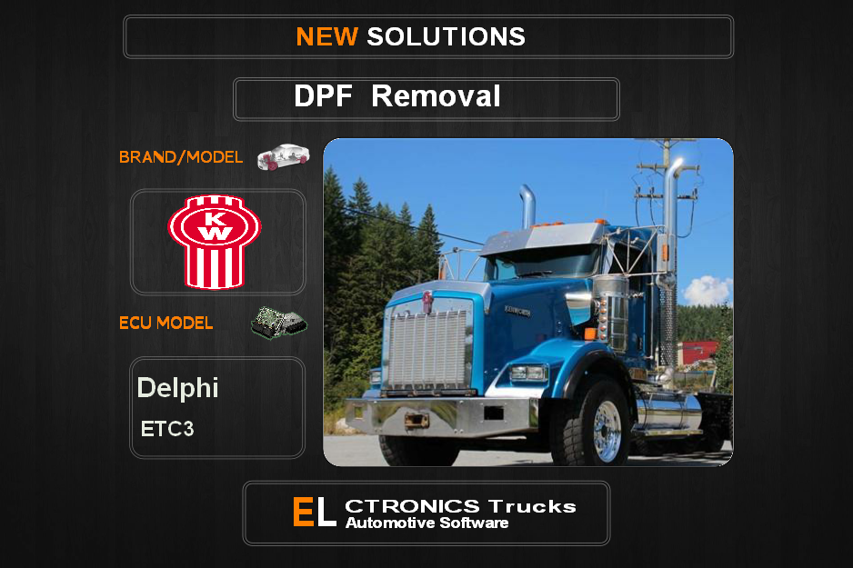 DPF Off Kenworth Delphi ETC3 Electronics Trucks Automotive Software