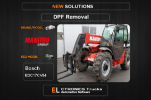 DPF Off Manitou-télescopique Bosch EDC17CV54 Electronics Trucks Automotive Software