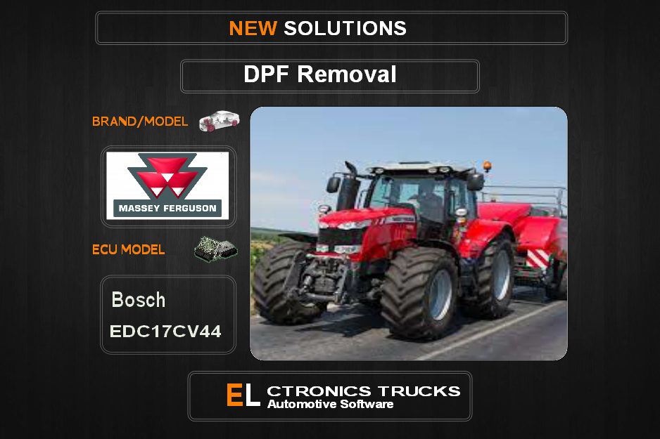 DPF Off Massey-Agriline Bosch EDC17CV44 Electronics Trucks Automotive Software