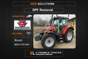 DPF Off Massey-Agriline Bosch EDC17CV41 Electronics Trucks Automotive Software