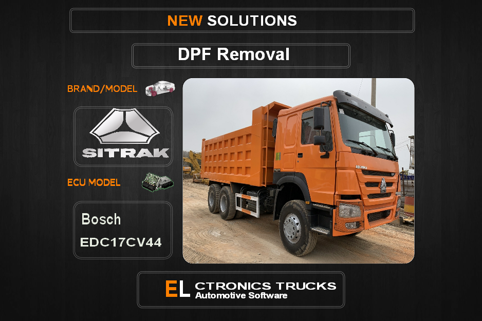 DPF Off Sinotruk-Trucks Bosch EDC17CV44 Electronics Trucks Automotive Software