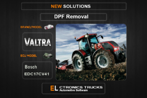 DPF Off Valtra-Agriline Bosch EDC17CV41 Electronics Trucks Automotive Software