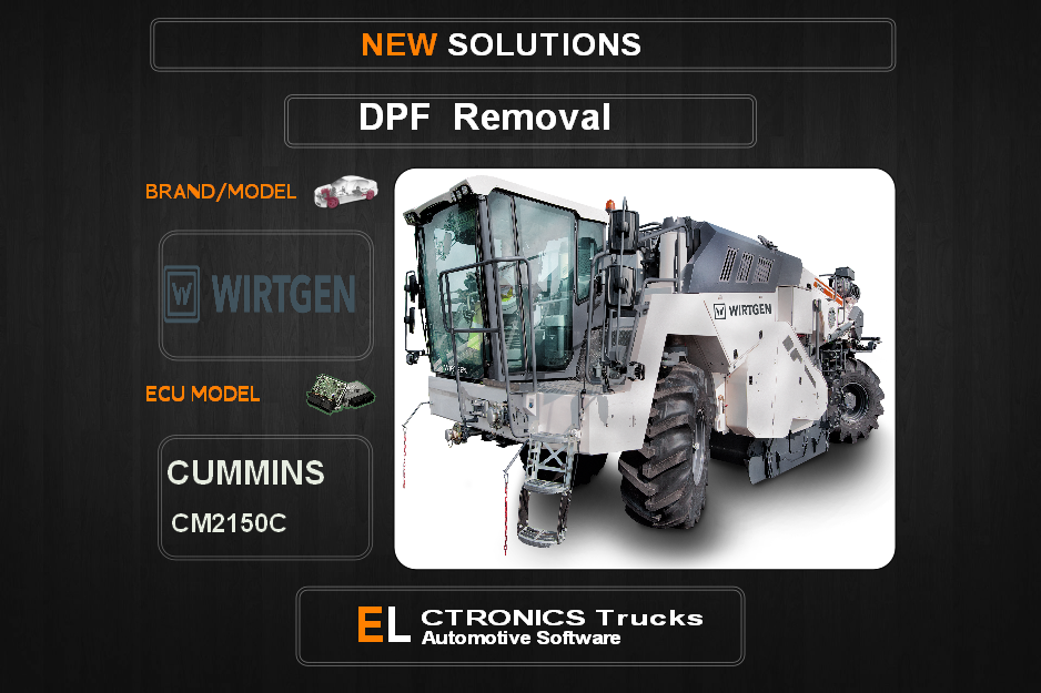 DPF Off Wirtgen Cummins CM2150C Electronics Trucks Automotive Software