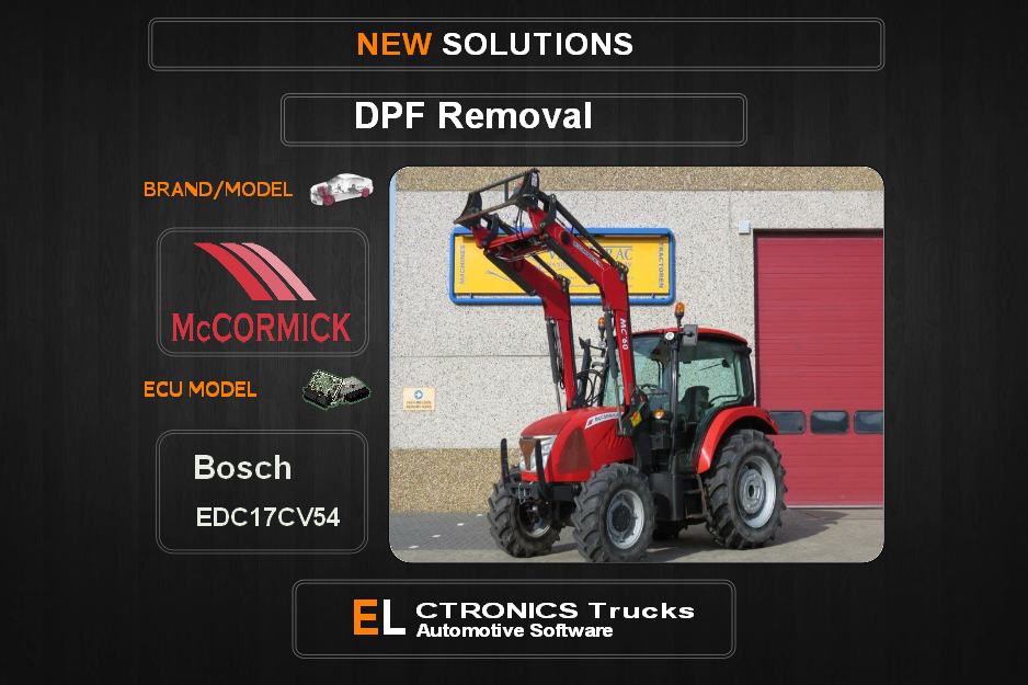 DPF Off Mc-Agriline Bosch EDC17CV54 Electronics Trucks Automotive Software