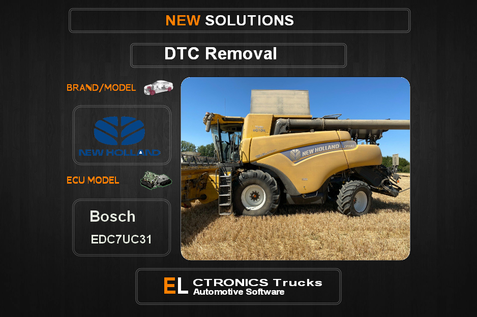 DTC OFF New-Holland-Agriline Bosch EDC7UC31 Electronics Trucks Automotive software