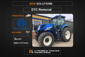 DTC OFF New-Holland-Agriline Bosch EDC17CV41 Electronics Trucks Automotive software