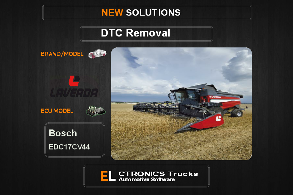 DTC OFF Laverda-Agrilne Bosch EDC17CV44 Electronics Trucks Automotive software