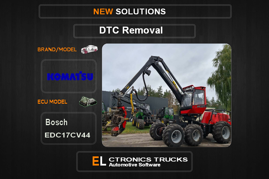 DTC OFF Komatsu Bosch EDC17CV44 Electronics Trucks Automotive software