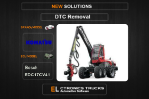 DTC OFF Komatsu Bosch EDC17CV41 Electronics Trucks Automotive software