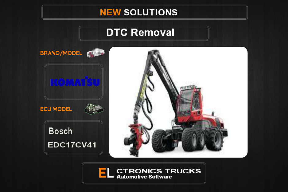 DTC OFF Komatsu Bosch EDC17CV41 Electronics Trucks Automotive software