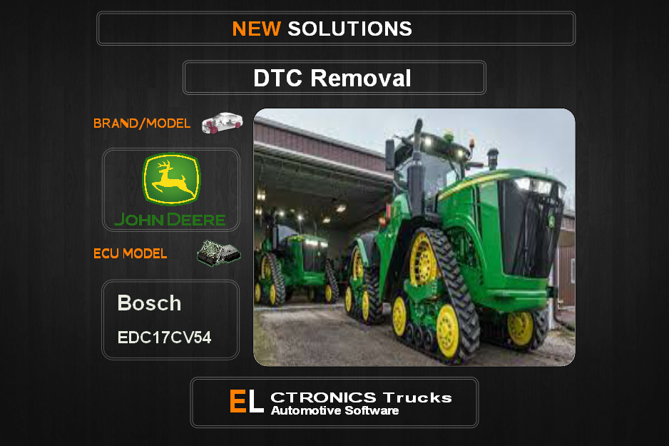 DTC OFF John-Deere Bosch EDC17CV54 Electronics Trucks Automotive software