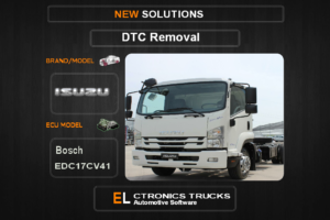 DTC OFF Isuzu-Trucks Bosch EDC17CV41 Electronics Trucks Automotive software