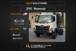 DTC OFF Hino-Trucks Bosch EDC7UC31 Electronics Trucks Automotive software