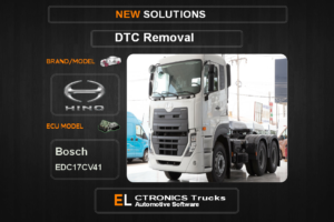 DTC OFF Hino-Trucks Bosch EDC17CV41 Electronics Trucks Automotive software