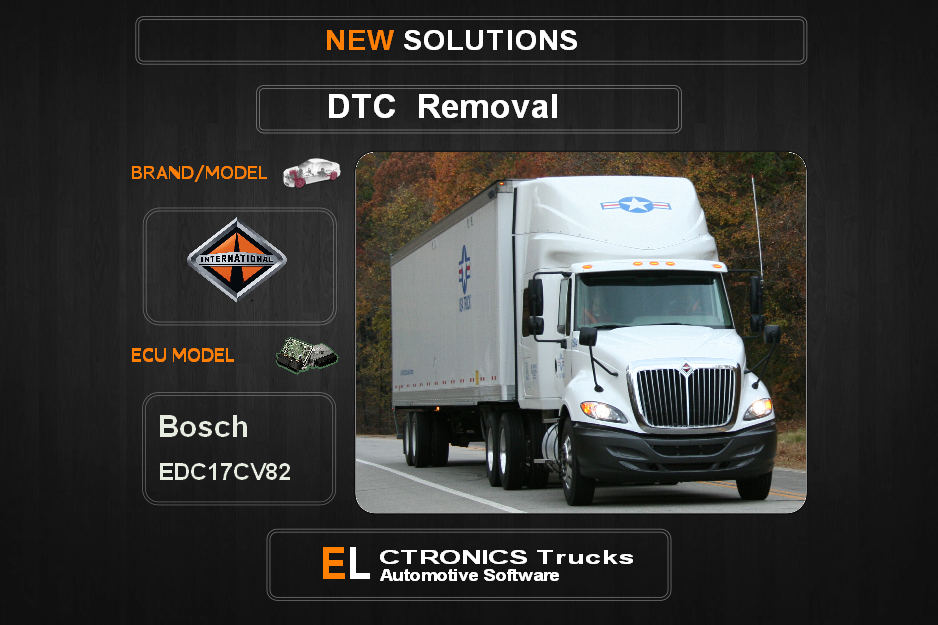 DTC OFF International Bosch EDC17CV82 Electronics Trucks Automotive software