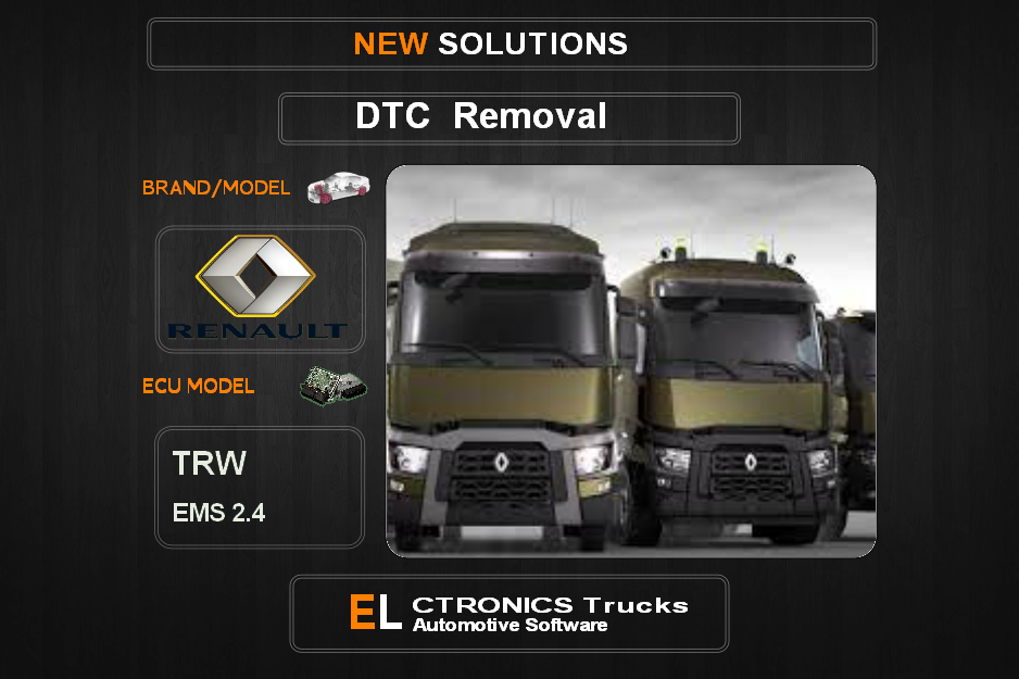 DTC OFF Renault-Truck TRW EMS2.4 Electronics Trucks Automotive software